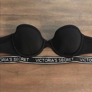 Strapless logo VS Bikini Top